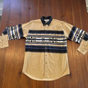 Vintage Express Rider western shirt. Size medium. Great southwest design.